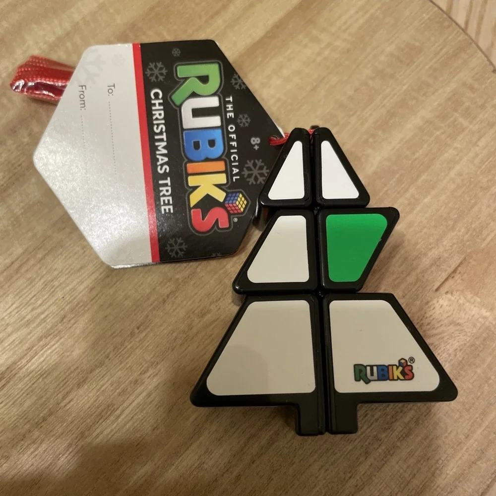 RUBIK'S CUBE: Holiday Christmas TREE, Brain Teaser Twist Puzzle, New w Tag